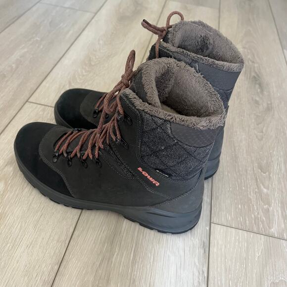 Lowa Nabucco EVO GTX Gray Women's 10 Outdoor Winter Lace Up Boot NO INSOLE - Picture 3 of 10